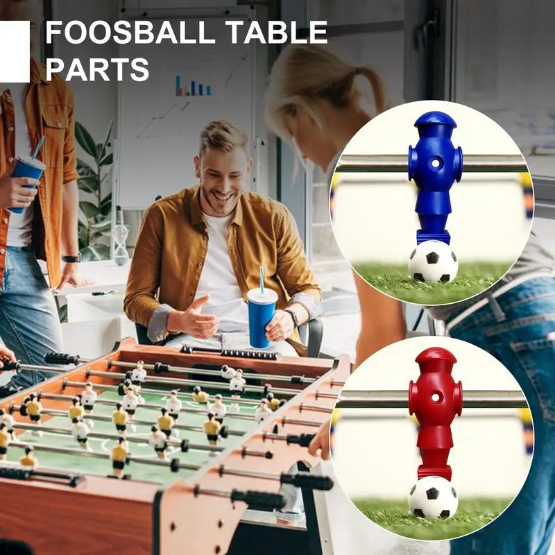 Soccer Player Set 2 Colors Table Football Men Soccer Games Player Figure 26x Foosball Components Game Football Machine