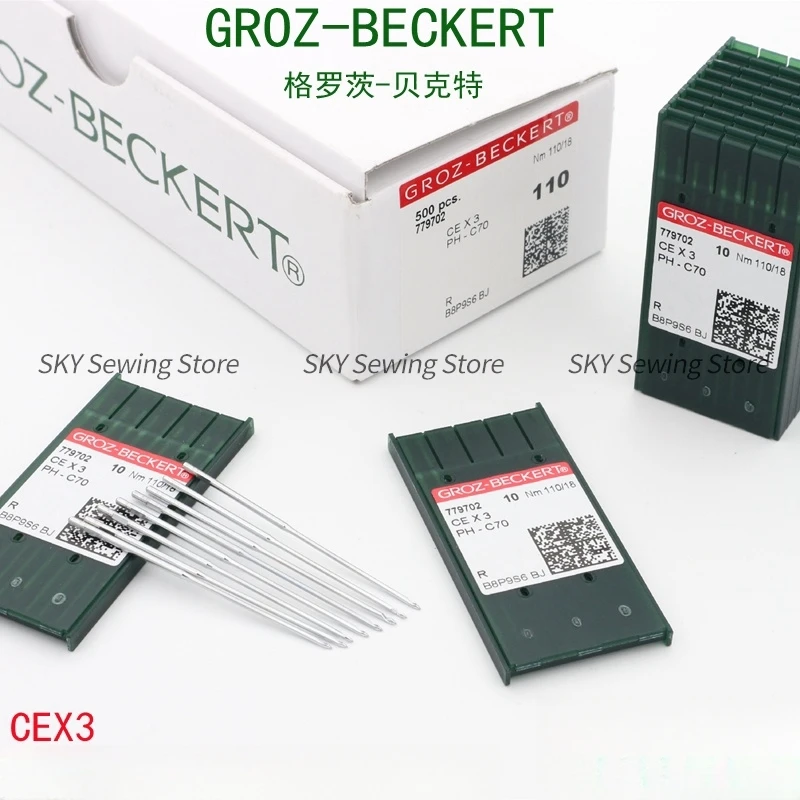 10PCS CEX3 Ph-C70 CE Towel Embroidery Sewing Needles 16 18 Germany Groz-Beckert for Tajima Barudan Swf Happy Feiya Zsk Domestic