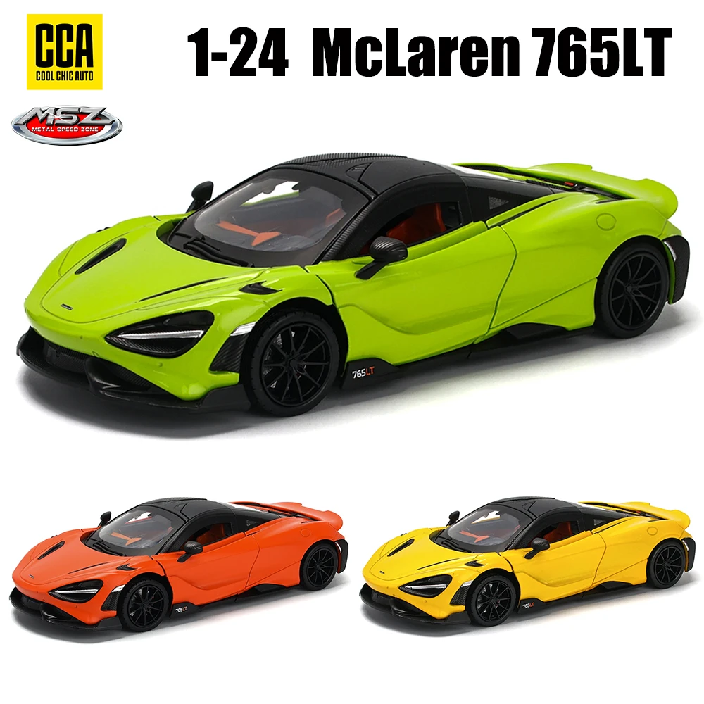 CCA MSZ 1: 24 McLaren 765LT Original Box Alloy Car Model Craft Decoration Collection Toy Tools Gift Die Casting Car Model