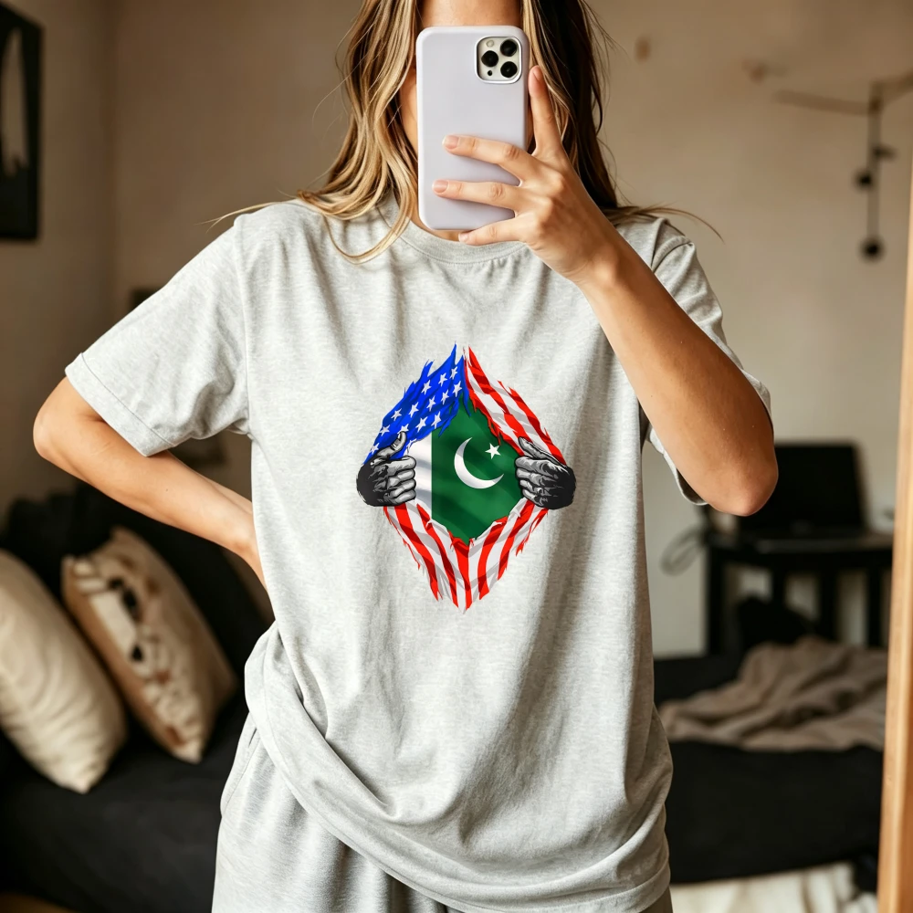 Pakistan-Amerika-Flaggen-Grafi – Women Fashion Pakistan Bewertung und Preis