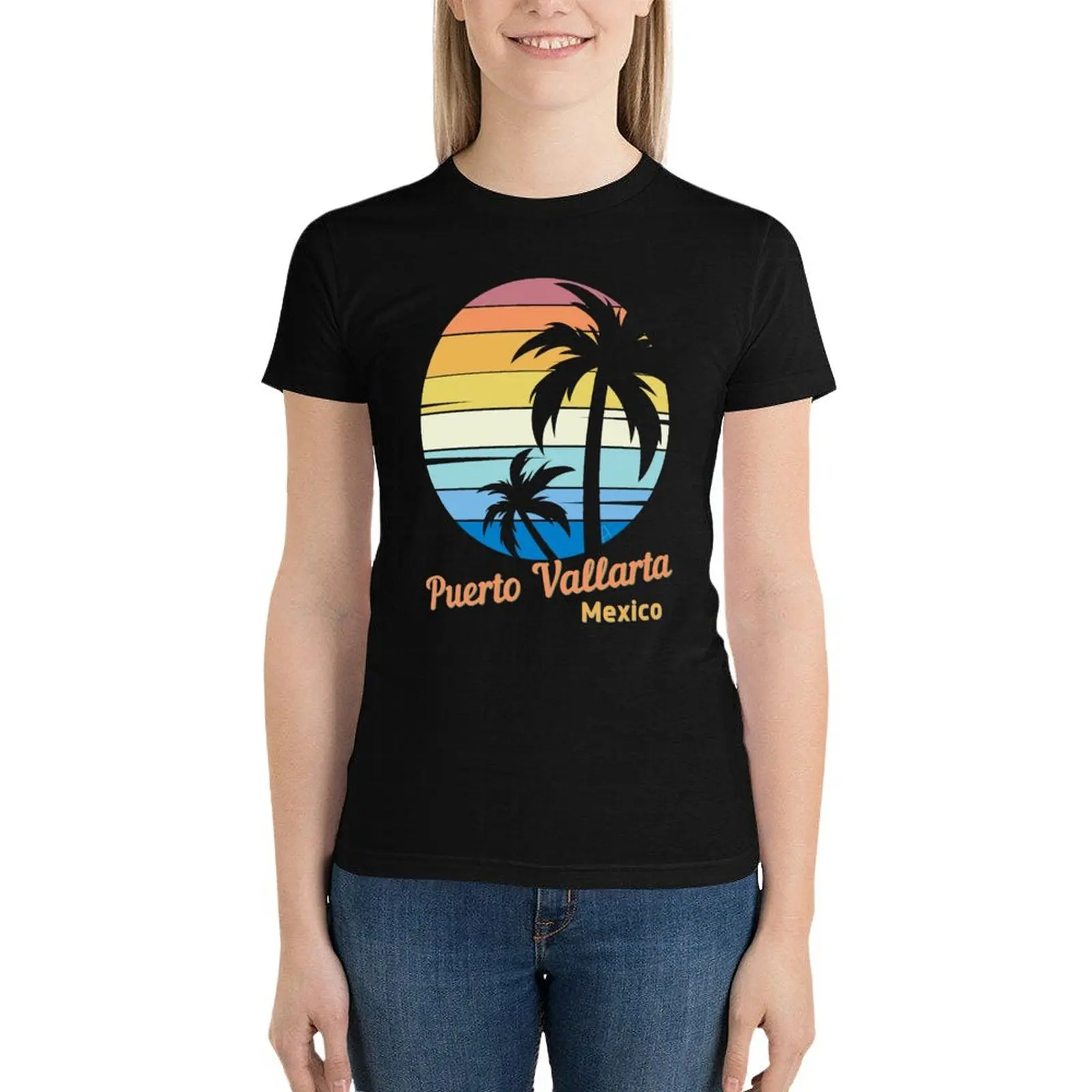 Puerto Vallarta, Puerto Vallarta Sunset, Puerto Vallarta Mexico Sunrise, Beach Lifestyle, Ocean Waves,Tropical Vacation T-Shirt