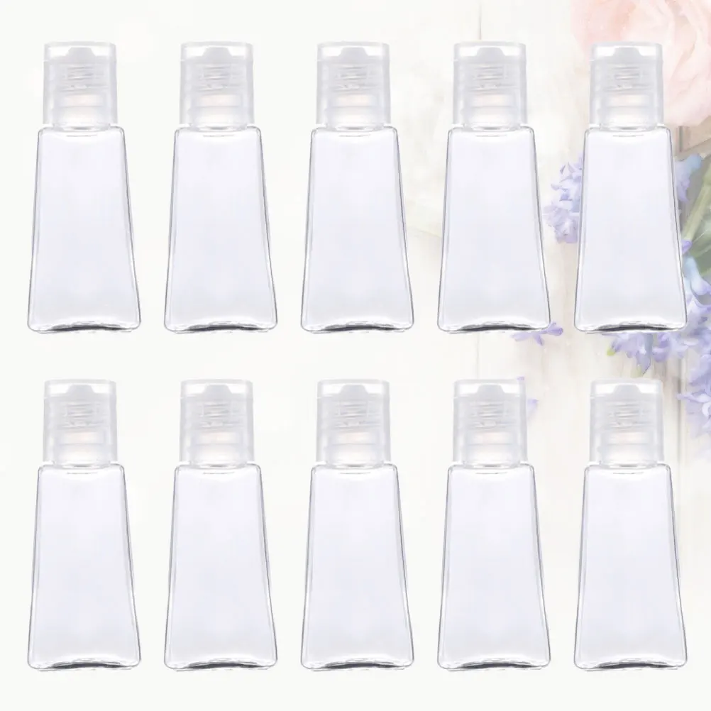 

20pcs 30Ml Trapezoidal Empty Hand Lotion Bottles Refillable Transparent Plastic Containers Skincare Travel Storage Emollient