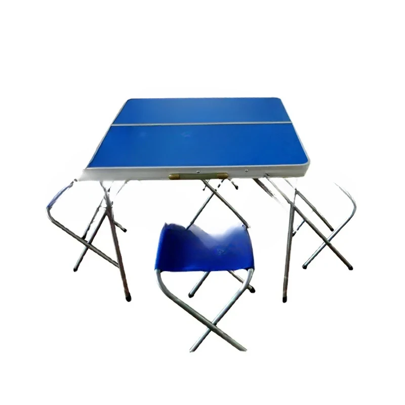 Dedicated folding tables and chairs for civil affairs and disaster relief, 1 table and 4 chairs, split outdoor portable portable