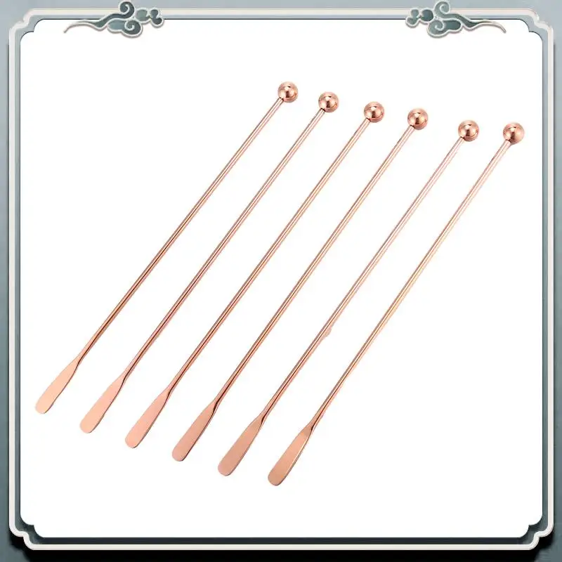 Durable Stainless Steel Coffee Beverage Stirrers Stir Cocktail Drink Swizzle Stick,Coffee Stir Stick Set Of 6