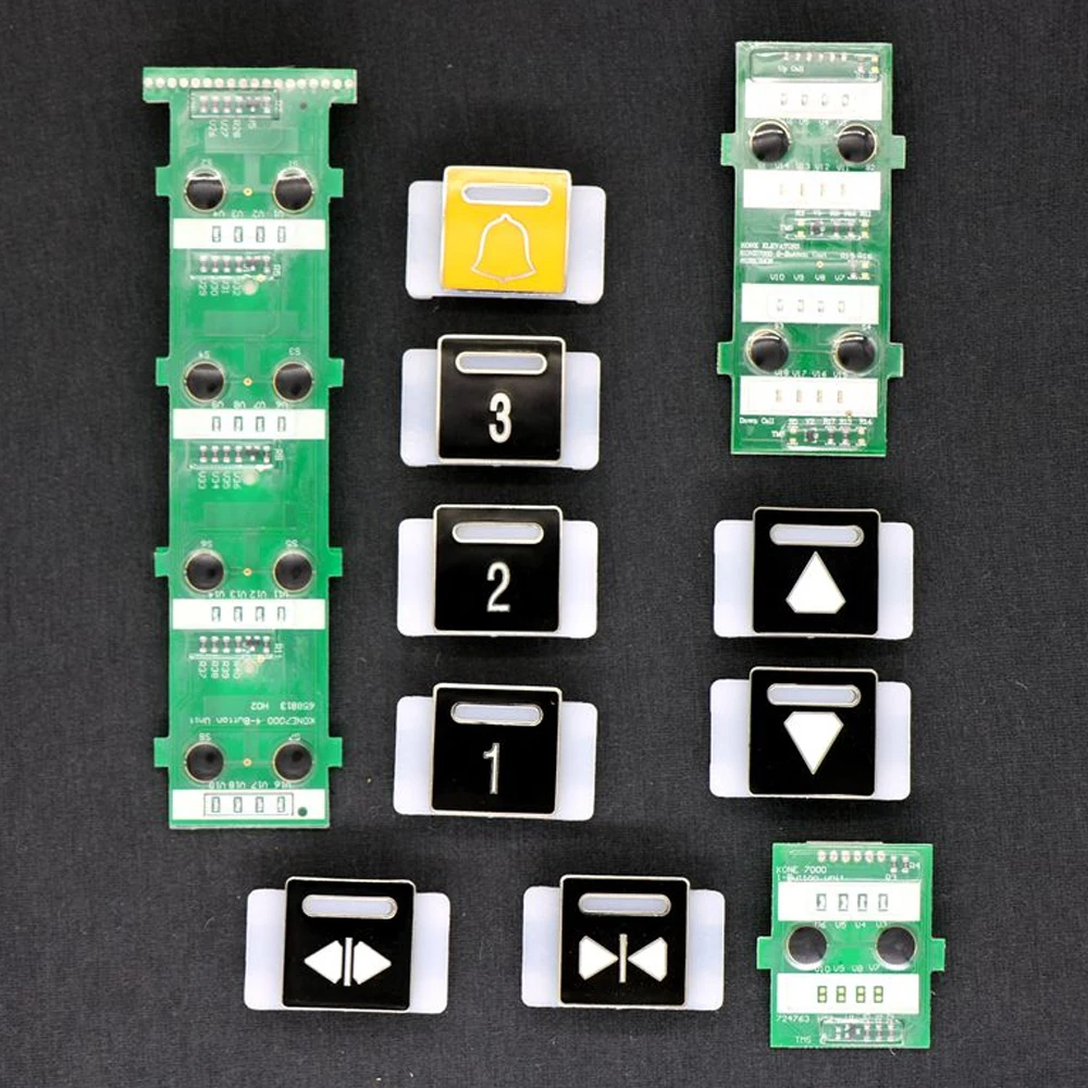 KONE Elevator Type 3000 K-DELTA LOP HOP Button PCB Board 1 / 2 / 4 / 8 Single Double Four Eight Connection Word Slice 1 pezzo