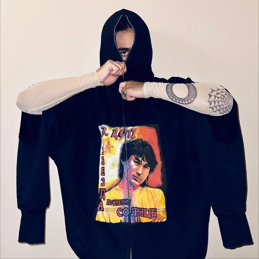 NIGO Men's Trendy High Street Zip Jacket Sweatshirt Jacket Hoodie Spring Autumn Dark Style Tops #NGTOP11833