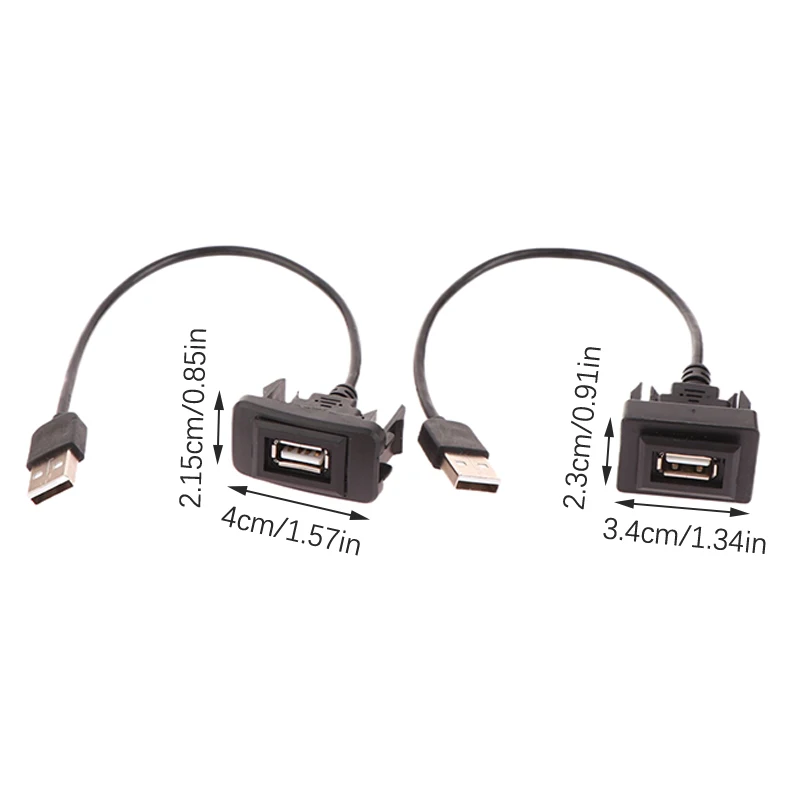 لوحة سيارة فلوش جبل USB لوحة تمديد كابل محول المقبس