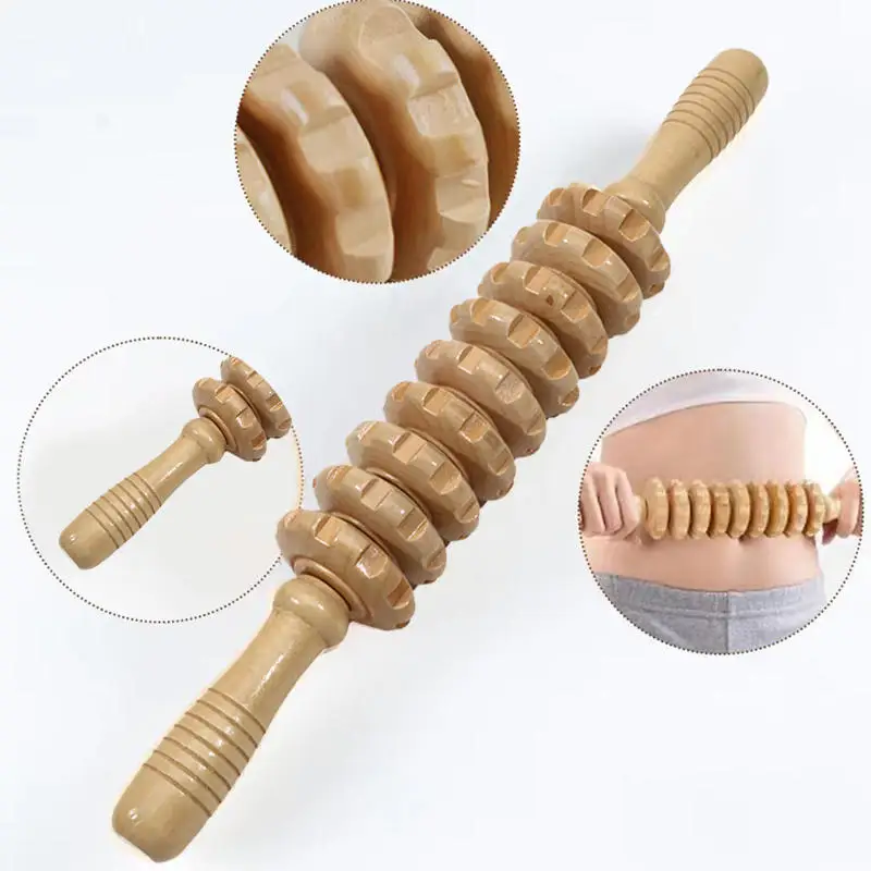 

1Pc Wooden Massage Roller,Wooden Therapy Massage Tool for Body Shaping,Wood Massager Stick for Lymphatic Drainage