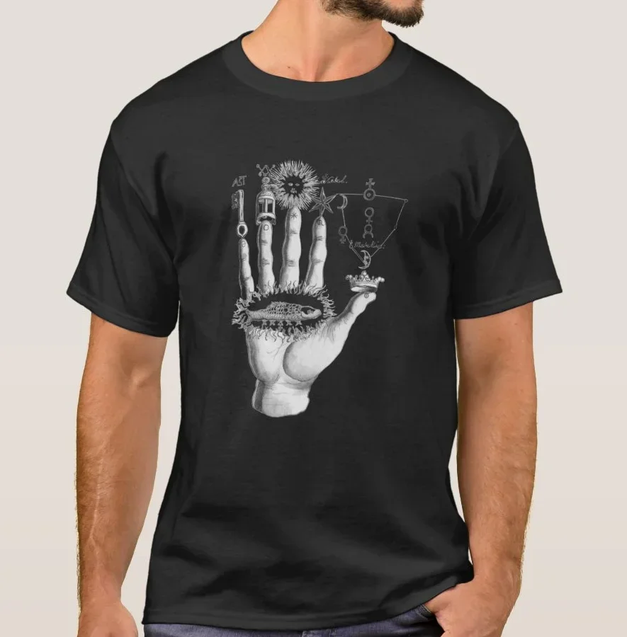 Vintage Alchemy Sign Printed T-Shirt 100% Cotton O-Neck Summer Short Sleeve Casual Mens T-shirt Size S-3XL