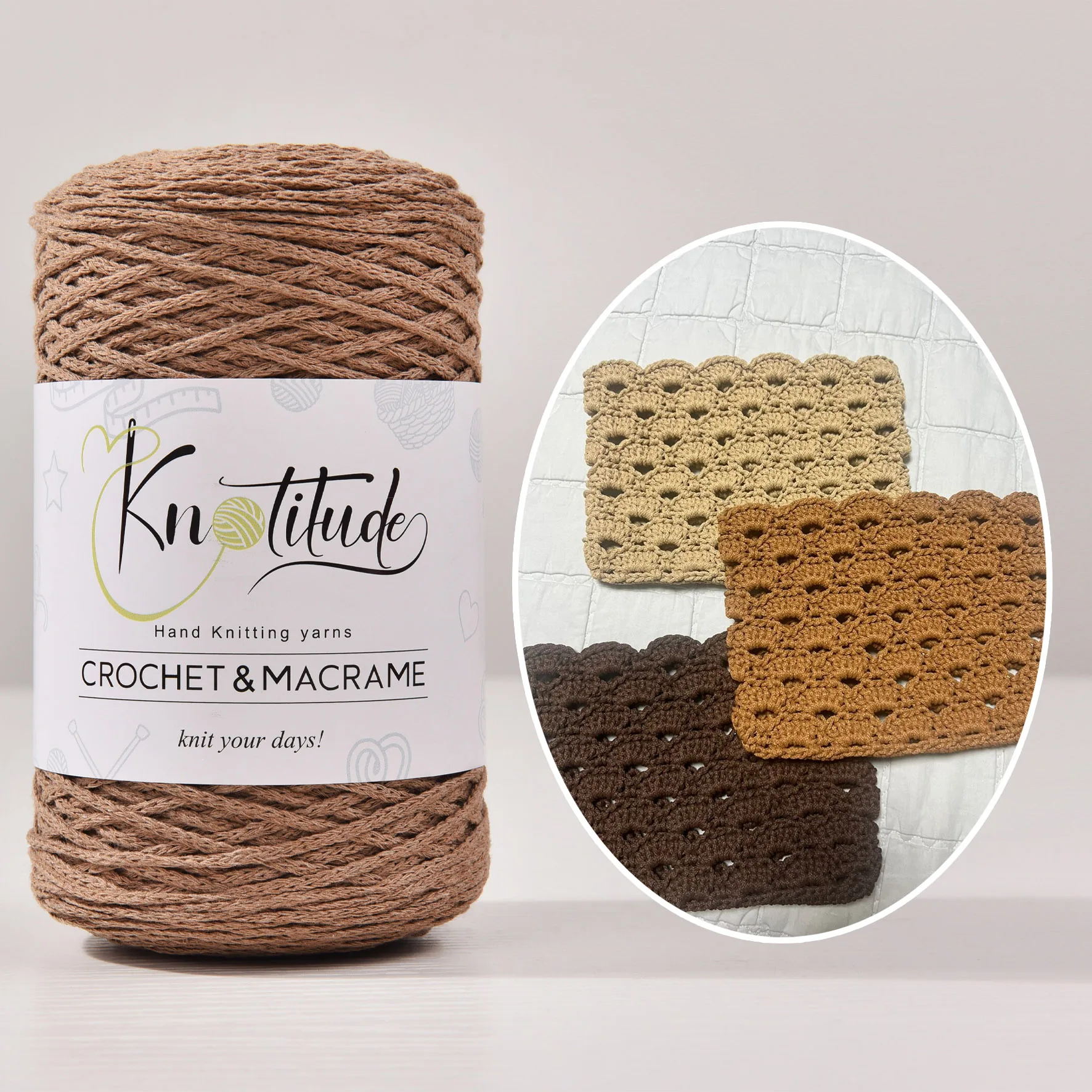 2 мм переработанная хлопчатобумажная пряжа, 250 ярдов в рулоне, турецкая веревка для макраме, пряжа для вязания крючком, для вязания крючком и макраме