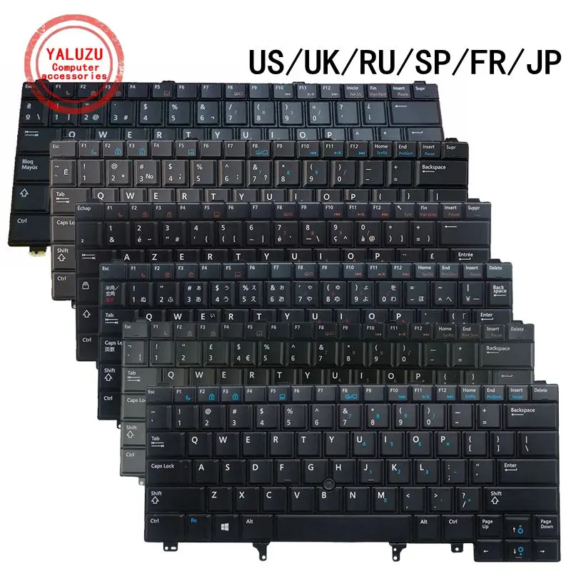 

US/UK/RU/SP/FR/JP JA English NEW Laptop Keyboard For Dell Latitude E6420 E5420 E5430 E6220 E6320 E6330 E6430 E6430S 0C7FHD