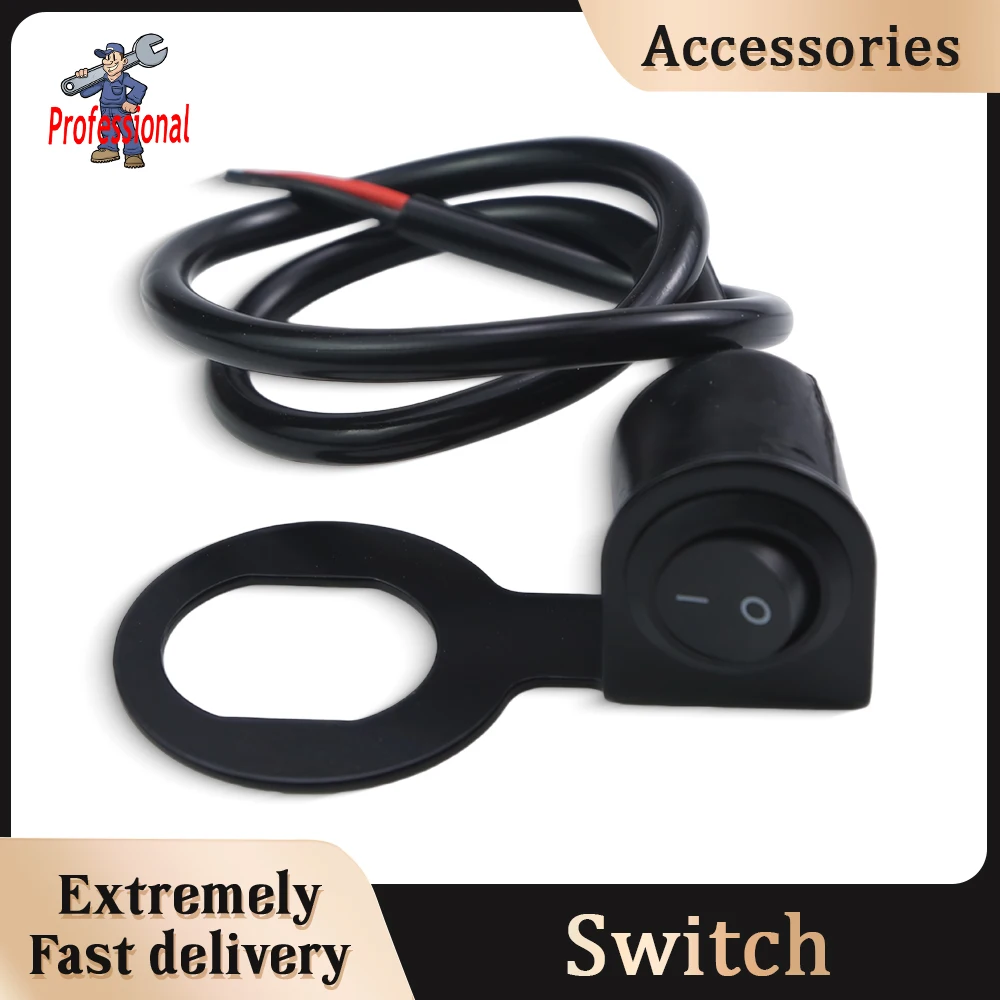 

Motorcycle Switches Plastic Rearview Mirror Base Headlight Spotlight Double Flashing Multi-Function Switches