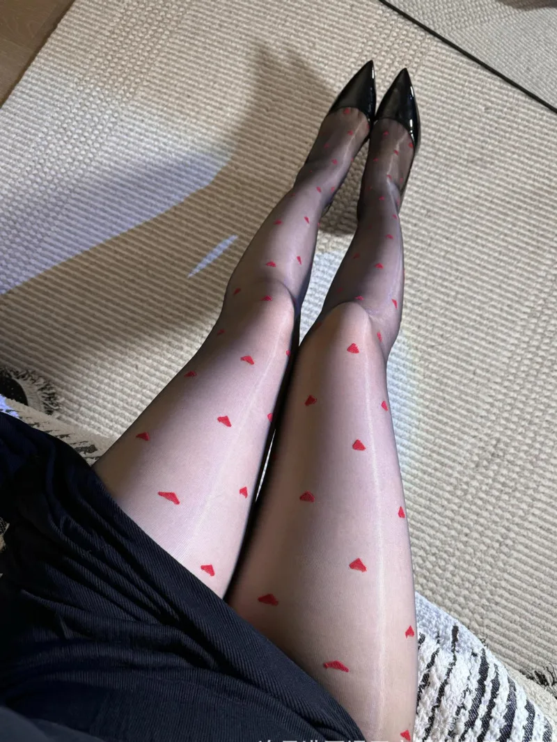 جديد أورورا الحب جوارب طويلة سلس النفط لمعان الحرير الأسود مثير المفتوحة أسفل السراويل ملهى ليلي متعة جوارب حريرية الجوارب رقيقة QQNY