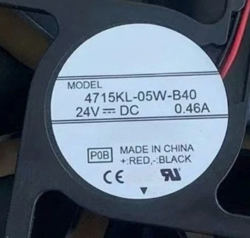 Brand New 4715KL-05W-B40 P14 P0B DC 24V 0.46A 120X120X38Mm 2-Wire Server Cooling Fan Fast Delivery