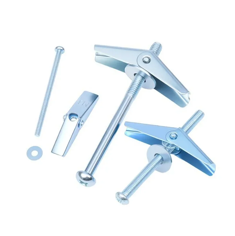 20Pcs M4 M5 M6 M8 Steel Bolt Toggle Anchor Butterfly Spring Loaded Wing view 5