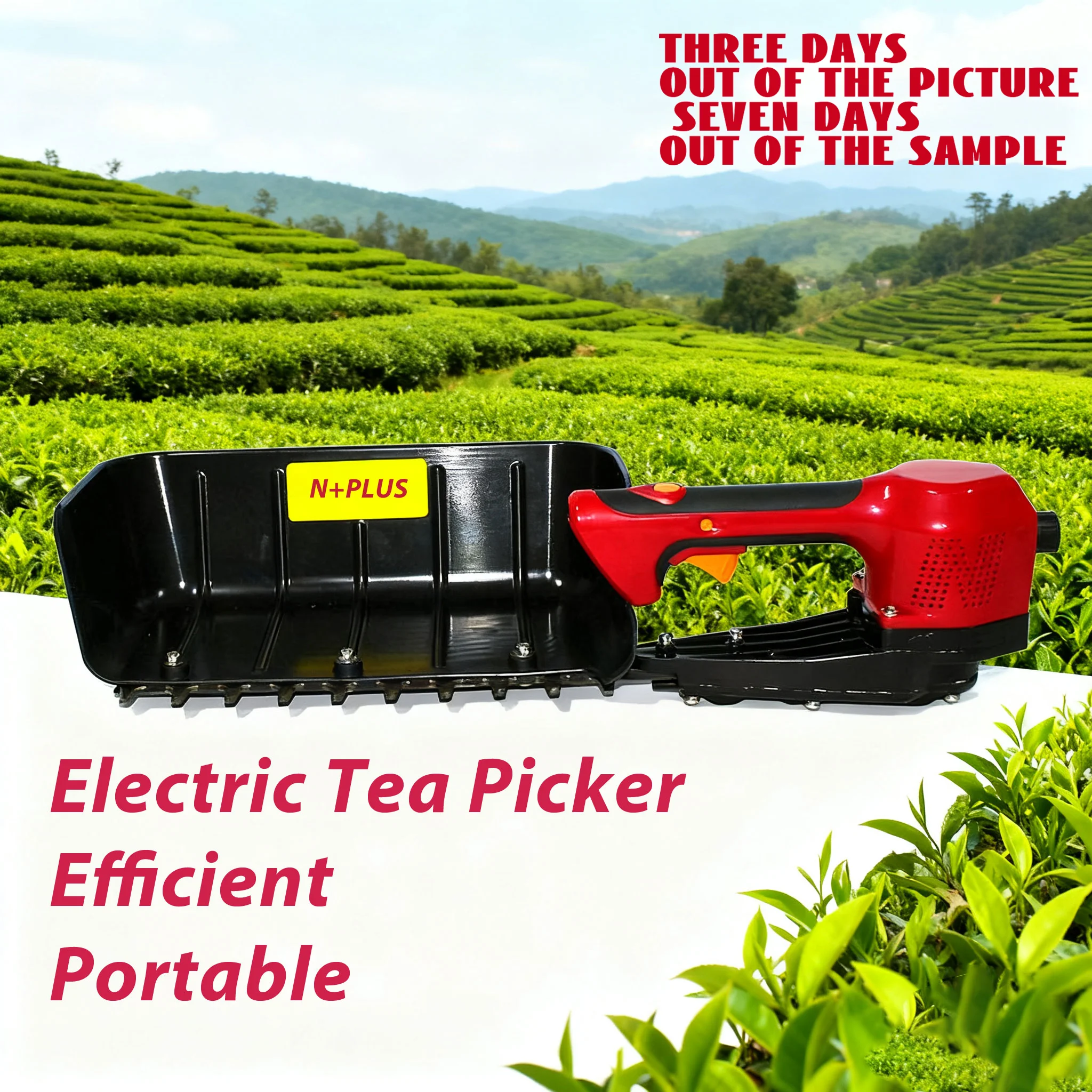 N+PLUS Labor Saving Professional Tea Leaf Picking Machine Low-Noise Easy Operation Powerful High-Efficiency Tea Harvest