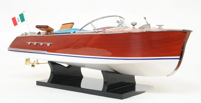 Vietnam High Quality Wooden Model Speed Boat Nautical Crafts Handicraft Home Decor Cedar Wood