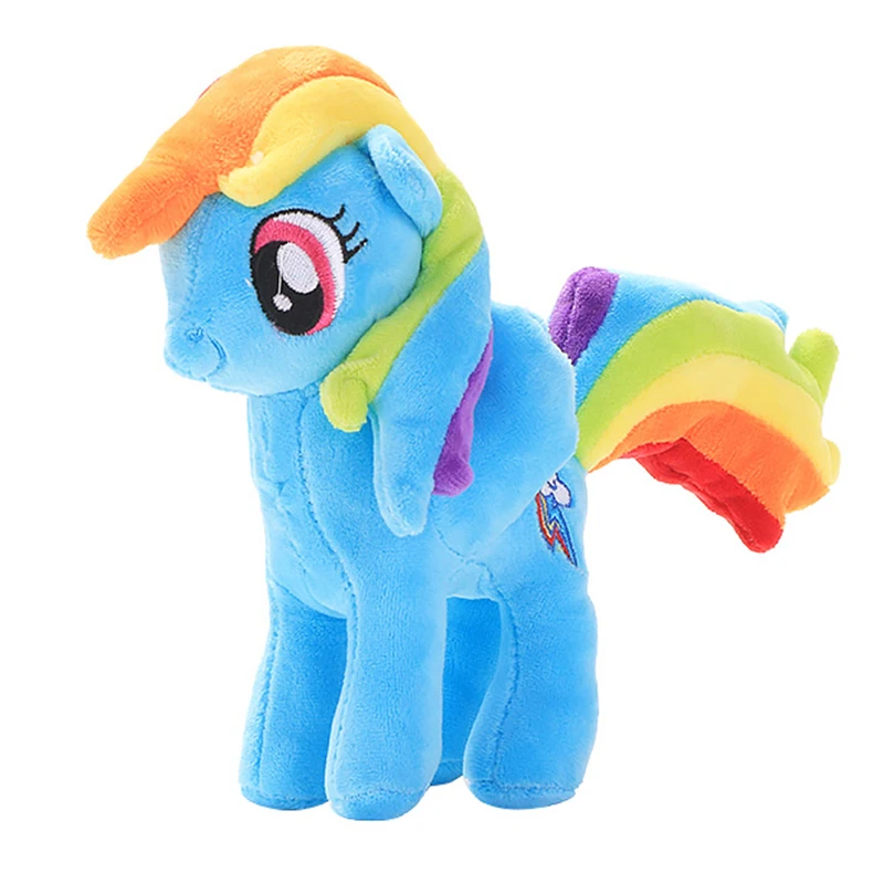 6pcs My Little Pony Twilight Sparkle Pinkie Pie Rainbow Dash Pony Toy Stuffed Plush Doll Friendship Is Magic Gift For Girl