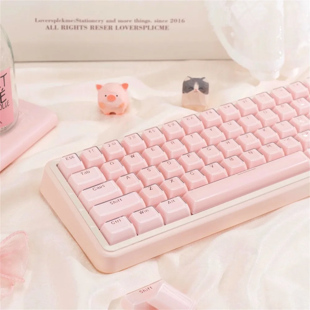

Crack Powder, Jelly Keycaps, Crystal Transparent, Mechanical Keyboard Keycaps, Adapt 68/87/108 Keys