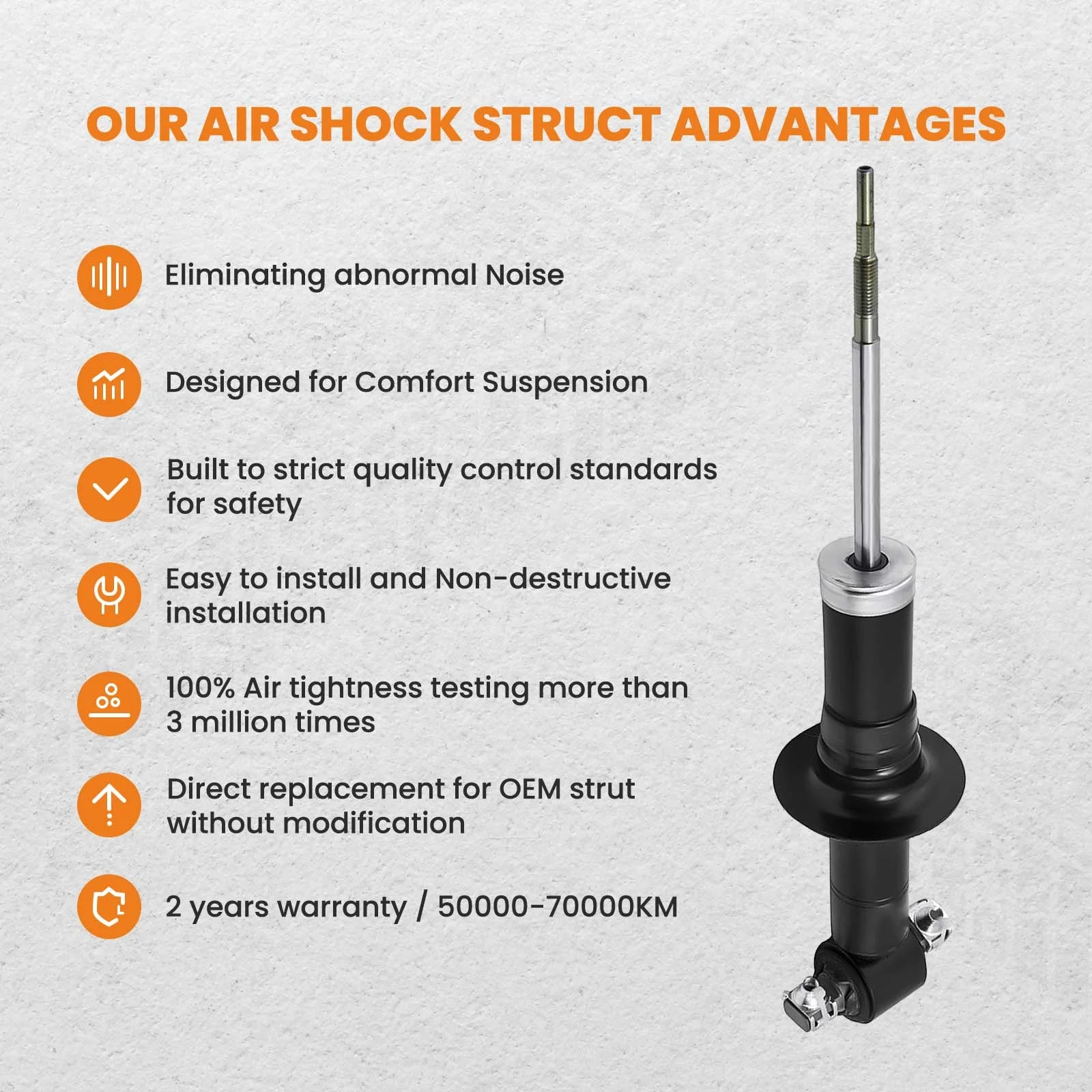 MaXpeedingrods Front Pair Air Shocks Struts Bag for GMC Sierra 1500 2007-2013 341493 39105
