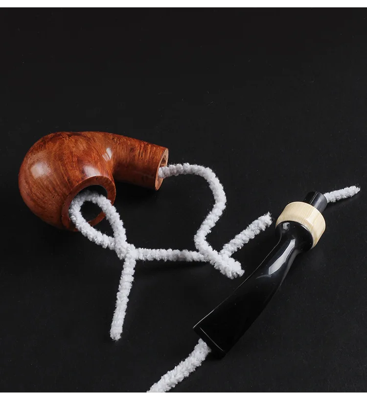 100pcs Cotton Portable Smoking Pipe Cleaners Smoke Tobacco Pipe Cleaning Tool White Cigarette pipes Cleaner Tools Cigarette Tool view 6