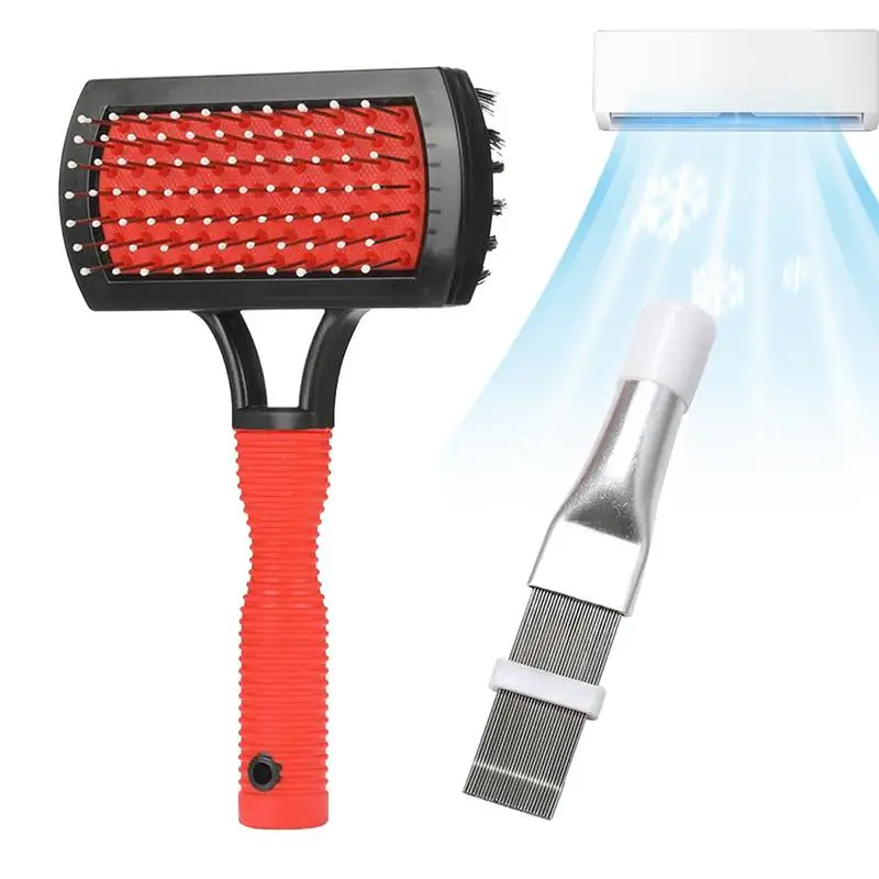 

AC Evaporator Cleaner Brush Air Conditioner Condenser Fin Comb Fin Comb And Air Conditioner Evaporator Coil Fin Cleaning Brush