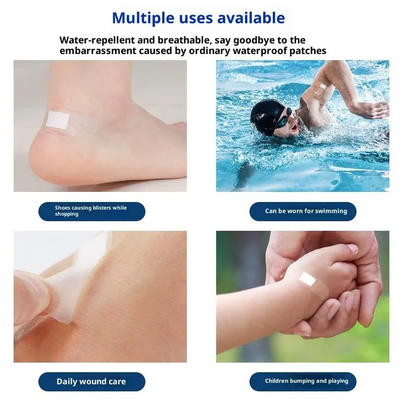 60 قطعة من الضمادات اللاصقة الشفافة غير المرئية المضادة للاحتكاك للأطفال ملصقات أصابع قابلة للتنفس ملصق مقاوم للماء رقعة القدم