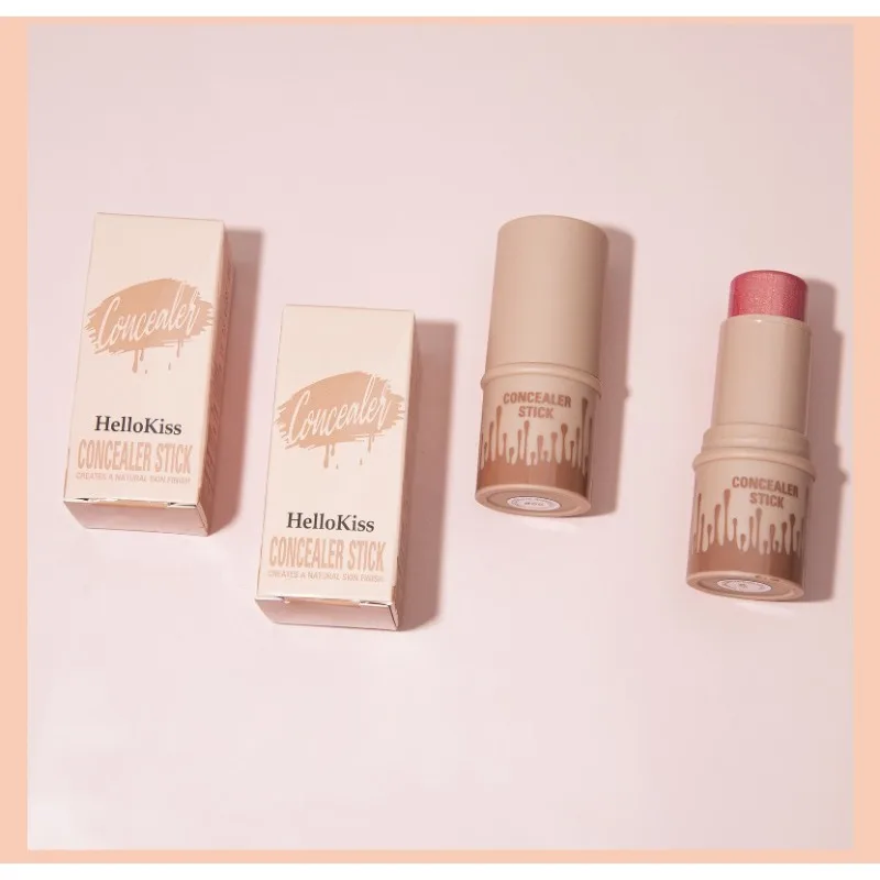 คอนทัวร์และไฮไลท์เตอร์แบบแท่ง อเนกประสงค์สำหรับการปรับรูปหน้าแบบมืออาชีพ บลัชออนและเพิ่มความคมชัด เครื่องสำอางครีมออลอินวัน