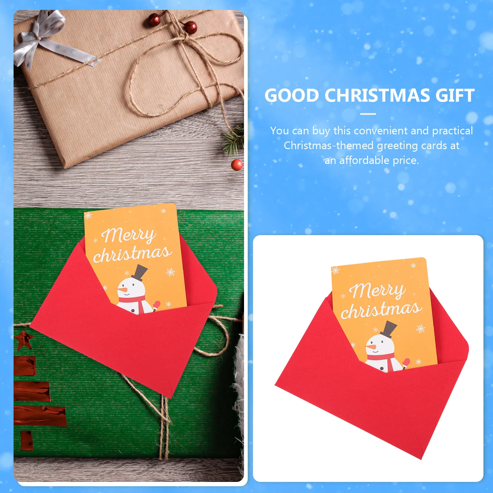

3Pcs Christmas 3D Honeycomb Paper Greeting Cards Blessing Cards Xmas Festival Holiday Gift Honeycomb Paper-Card