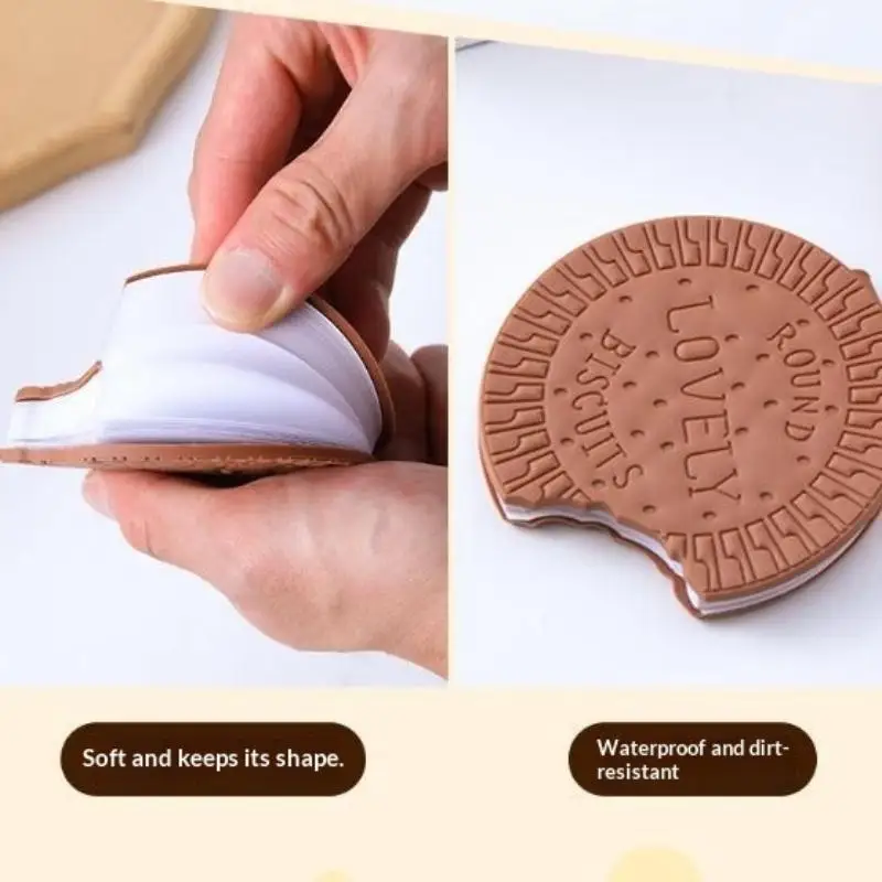 Chocolate Cookies Shape Tearable Note Book 1Pc Handwritten Mini Memo Pad Creative Stationery for Student School Supplies