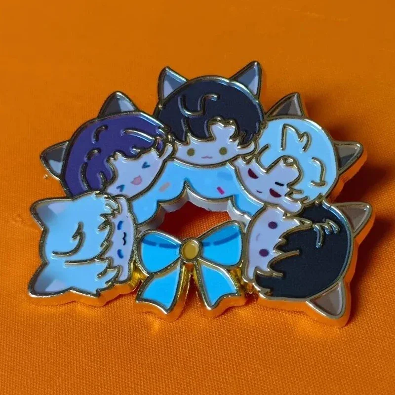 Xavier Zayne Rafayel Sylus Caleb Kawaii эмалированный значок игры Love And Deepspace аксессуары для косплея Q версия булавки для лацканов реквизит подарок