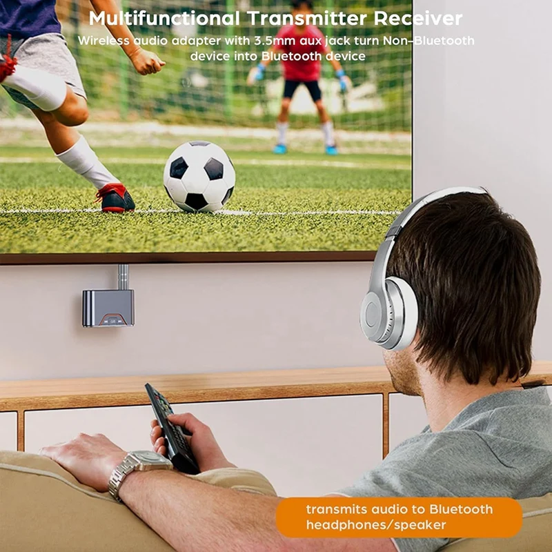 BT-107 Bluetooth 5,4 автомобильный аудиоприемник-передатчик аудио Bluetooth конвертер для самолета мини портативный 3,5 мм с микрофоном