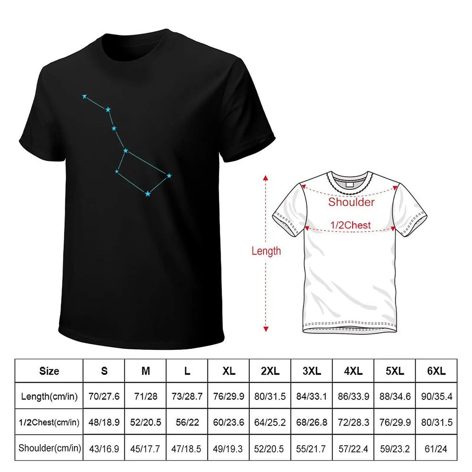 Big Dipper T-Shirt Gym Exercise Short Sleeve T-Shirt