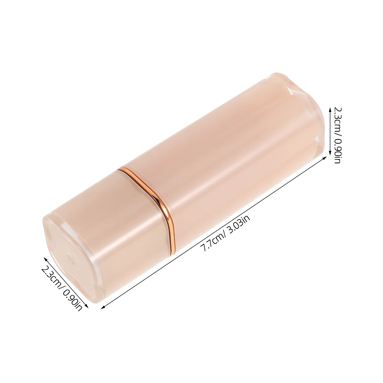 أنبوب أحمر شفاه بلاستيكي متين، حاويات فارغة محمولة لآلية إغلاق أداة مكياج ملمع الشفاه #2