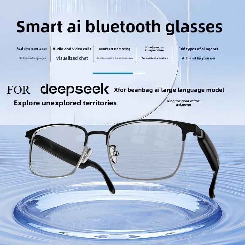 Bluetooth smart AI glasses simultaneous interpretation of 144 languages real-time wireless translation of headset calls