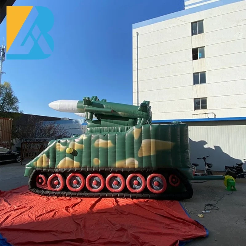 Réplica de tanque de rifle inflable gigante, juguete decorativo a medida para Museo Militar