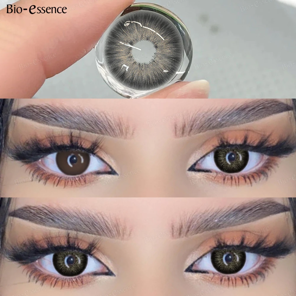 Bio-essence 1 Paar farbige Kontaktlinsen für Augenlinsen Pattaya Blue Kontaktlinsen Hochwertige natürliche Kontaktlinsen Jahres – Detail 20