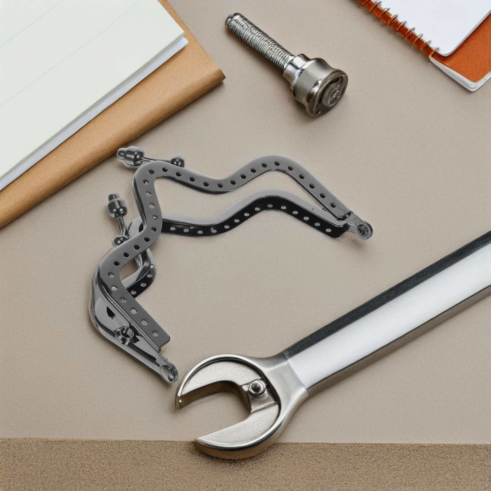 

10cm Crown Mountain Shape Metal Purse Frame Coin Bag Decorative Lock DIY Handmade Purse Making Accessories Rust