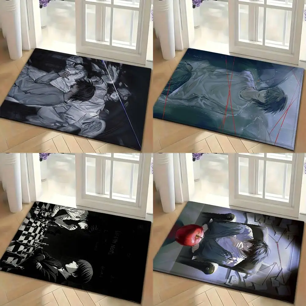 L-Lawliet D-Death Note Floor Mat Soft Non Slip for Entry Door Bathroom Indoor Home Decorative Carpet