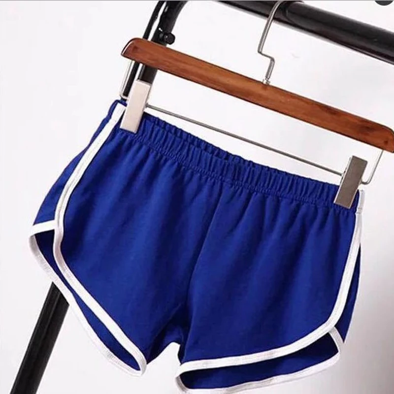 Summer Casual Shorts Women Fit Solid Available Shorts Loose Elastic Waist Breathable Women Sports Shorts Yoga Beach Pants