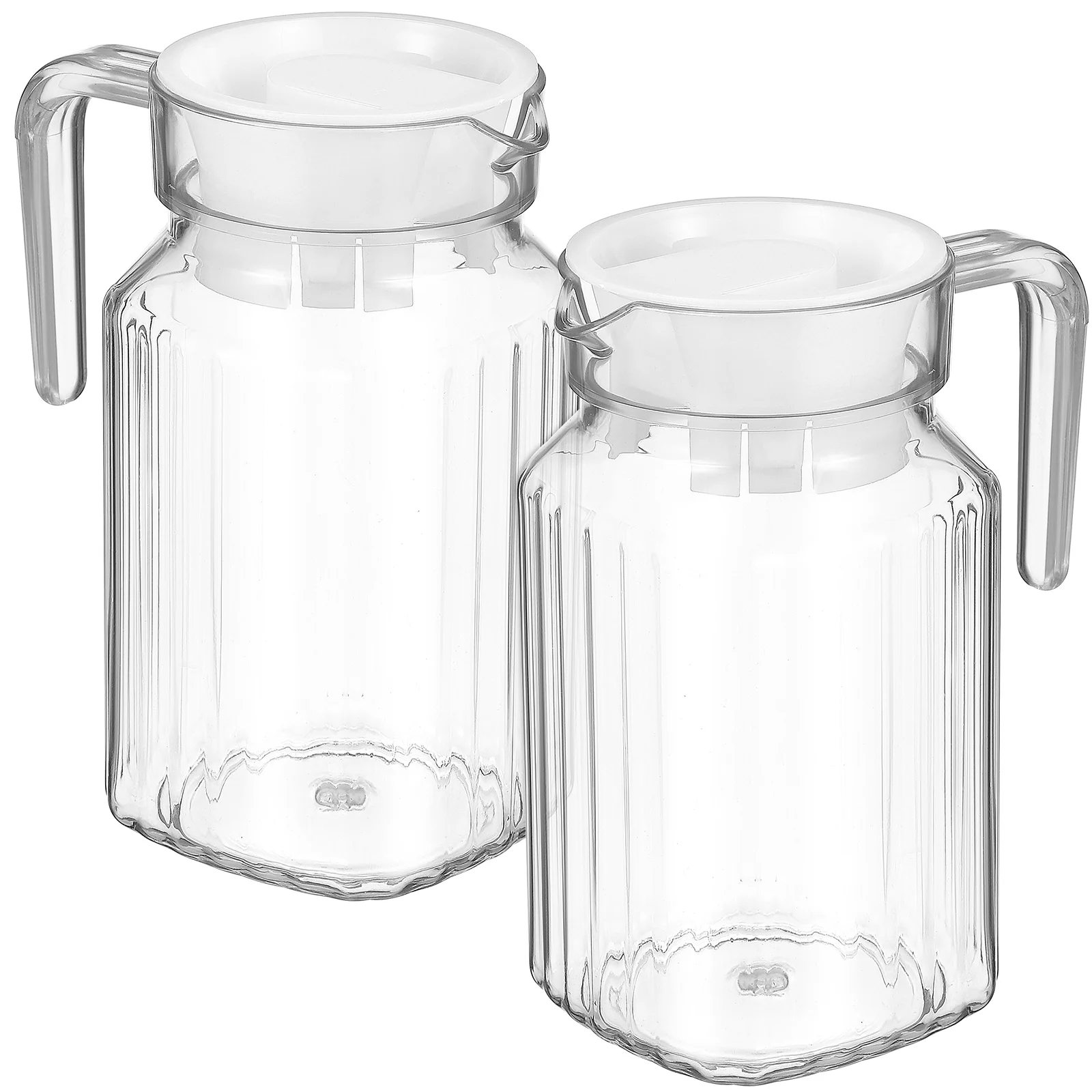 Pichets à eau de grande capacité pour thé, jus et café, poignée plus ergonomique, facile à nettoyer, convient pour la maison, les légumes, 2 pièces