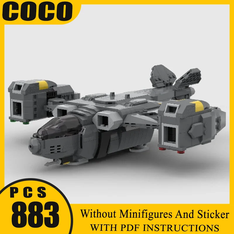 

Popular Game Model Moc Building Bricks Helldivers 2 Pelican Shuttle Technology Blocks Gifts Christmas Toys DIY Sets Assembly