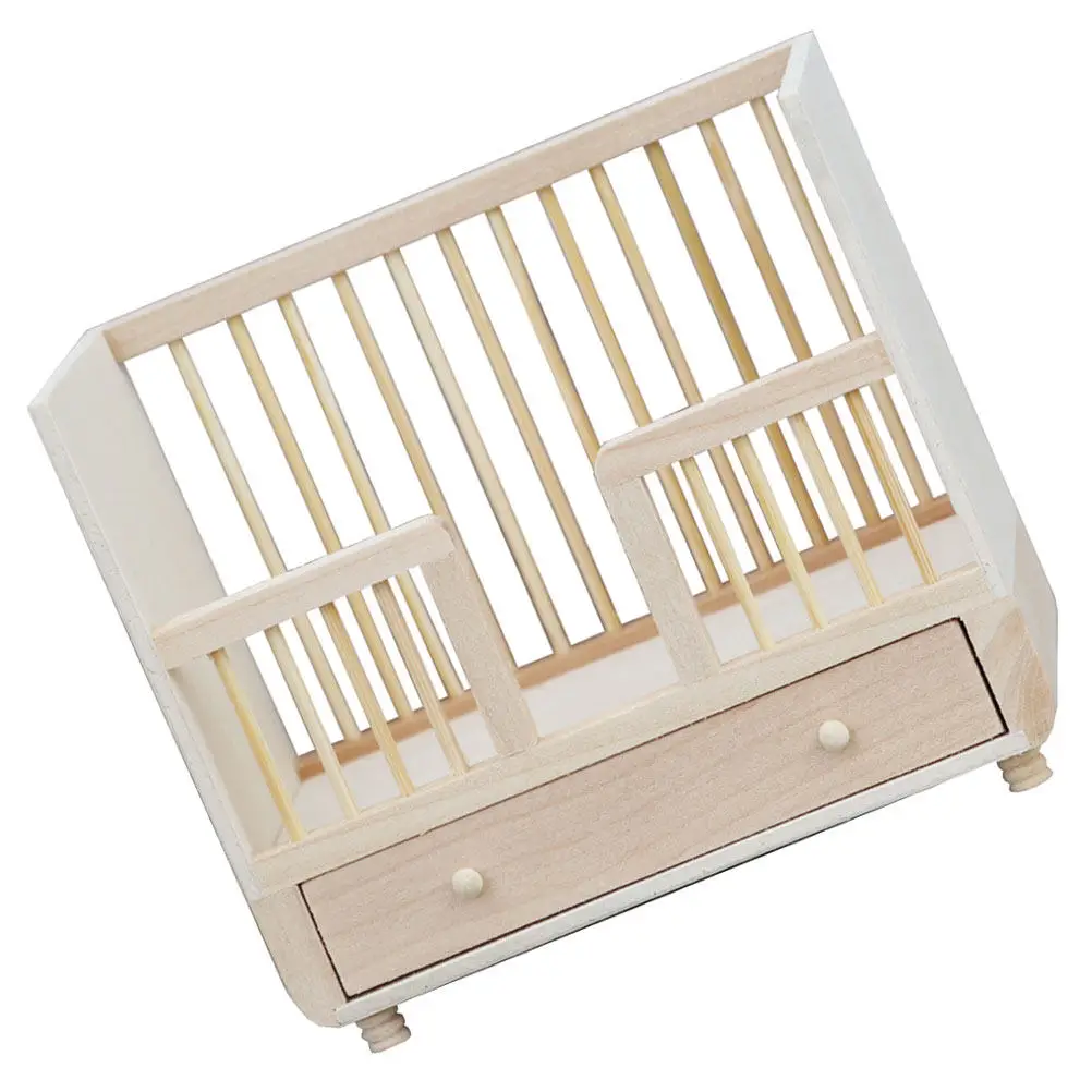 

Миниатюрная деревянная кровать, мебель для мини-домика, аксессуар для миниатюрной спальни, декор для кукольного домика, украшение для спальни