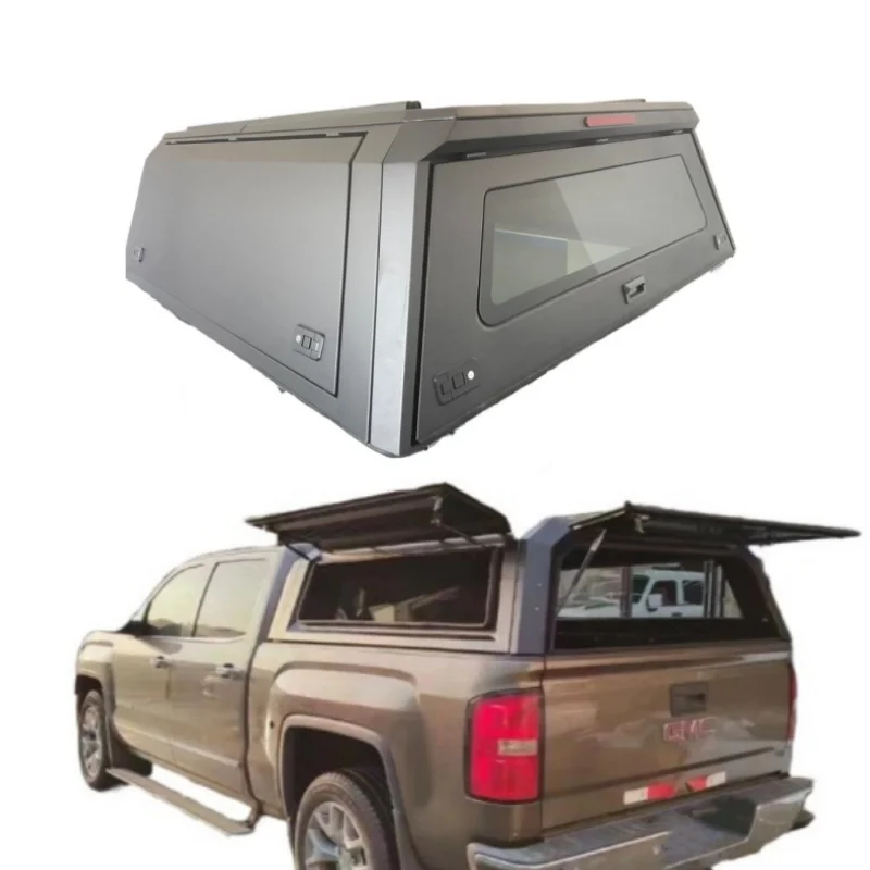 

Factory-direct Aluminum Pickup Canopy Truck Topper Camper Hardtop with Tail Fin for GMC Canyon Sierra 1500 5.7ft 6.5ft