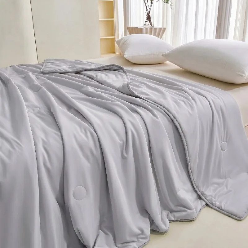 Cooling Comforter Queen Size, Double Sided Cooling Blanket for Hot Sleepers Night Sweats, Lightweight Breathable Summer Quilt