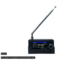 AMNVOLT ATS MINI PRO SI4732 Full Band DSP Radio Receiver Case USB LSB  SW MW FM AM VHF 1.9\