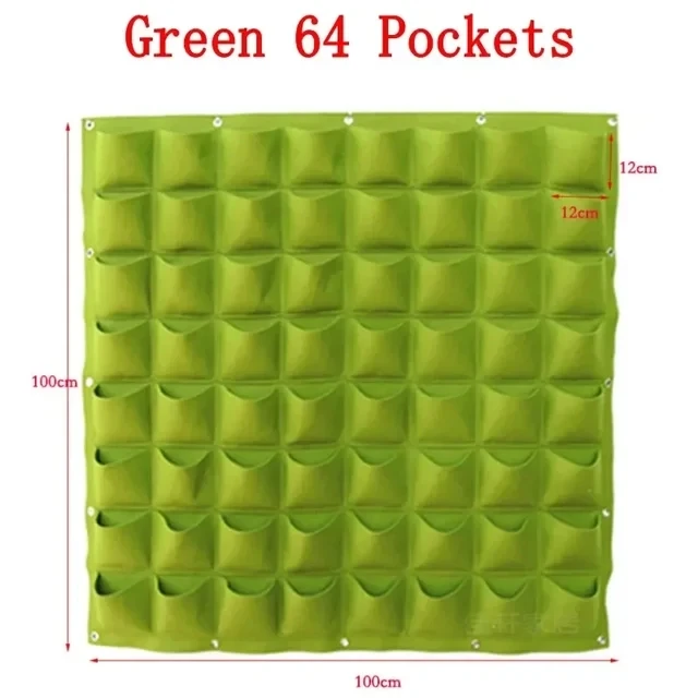 NIEUWE Muur Hangende Zakken Plantzakken Bloempot Huis Tuin Grow Bag Tuin Planter Verticale Suculentas Plant Pot Home Decor - afbeelding 1
