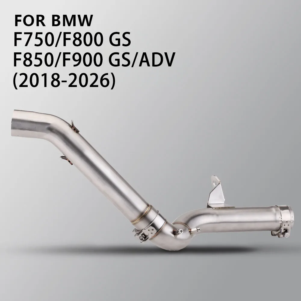 F800GS Exhaust Pipe For F750 F800 F850 F900 F750GS F850GS F850ADV F900GS F900ADV 2018-2026 Motorcycle Exhausts Tube Kit 51MM