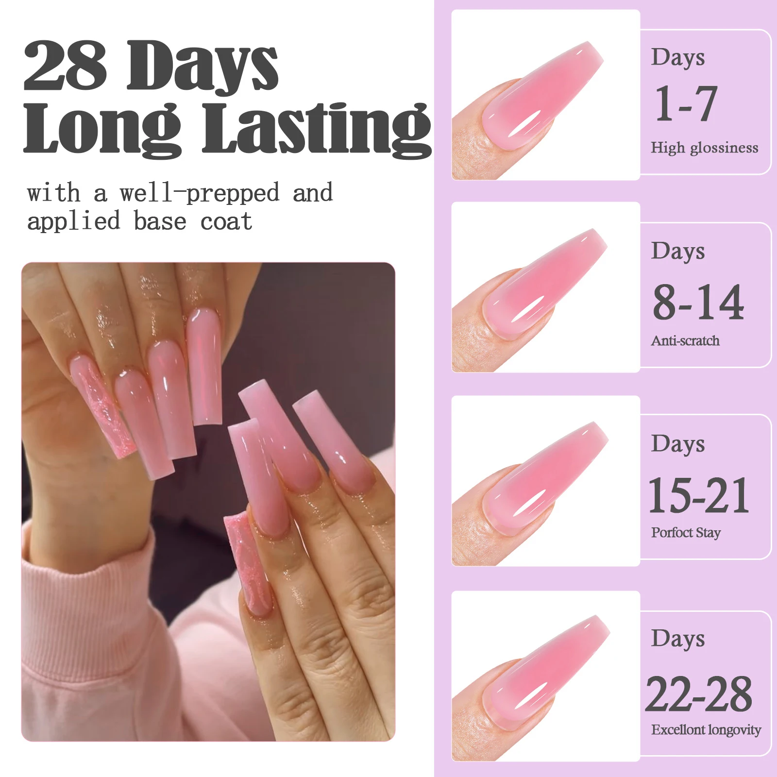 30 مللي بلون وصلات لإطالة الأظافر هلام مسمار بناء بولي أكريليك جل الأشعة فوق البنفسجية Led تمديد سريع من نموذج كريستال غير مؤلم الغراء الكريستال #3