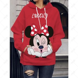 Disney-Desenhos dibujos animados de Mickey Mouse para mujer, con capucha infantil, kawaii